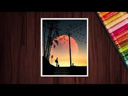 Realistic Sunset Scenery Drawing Oil Pastel Drawing Youtube Aurora night drawing with oil pastels sunsets of rhlivepaintinglessonscom online night sky oil pastel. realistic sunset scenery drawing oil pastel drawing