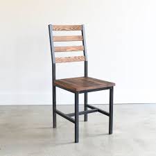 Dining Chair Industrial Steel Reclaimed Wood Chair Etsy In 2020 Dining Chairs Reclaimed Wood Chair Oak Dining Chairs