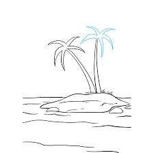 How To Draw An Island Really Easy Drawing Tutorial Easy Drawings Drawing Tutorial Easy Drawing Tutorial