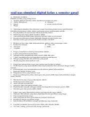 Check spelling or type a new query. Docdownloader Com Soal Uas Simulasi Digital Kelas X Semster Genap Pdf Soal Uas Simulasi Digital Kelas X Semster Gasal A Pilihan Ganda Pilihlah Jawaban Course Hero