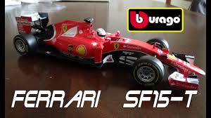The chassis was designed by rory byrne, giorgio ascanelli, aldo costa, marco fainello, willem toet and nikolas tombazis with ross brawn playing a vital role in leading the production of the car as the team's technical director and paolo martinelli assisted by giles simon leading the engine. Bburago Review Ferrari Sf15 T 1 18 2015 Youtube