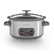 Black And Decker Electric Griddle Manual Black Decker Scd1007 7 Quart Programmable Slow Cooker With Digital Timer Portable With Locking Lid Stainless S Digital Slow Cooker Slow Cooker Black Decker