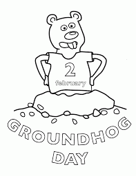 Kids will love drawing and coloring the groundhog day coloring pages. February Coloring Pages Dibujo Para Imprimir Groundhog Day February Coloring Pages Dibujo Para Imprimir