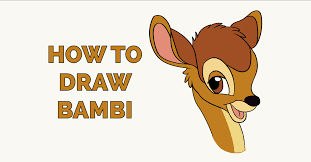 Easy base weheartit fawn antler classic disney base kid baby deer disney cartoon character. How To Draw Bambi Really Easy Drawing Tutorial