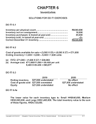 Kunci jawaban financial accounting 3e ifrs edition chapter 3 ilmusosial id. Chapter 6 Solution ìž¬ë¬´íšŒê³„ Studocu