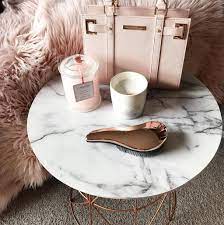 Kmart Hack Marble And Rose Gold Coffee Table Diy Ashley Maree Beauty Gold Coffee Table Marble Room Decor Rose Gold Coffee Table