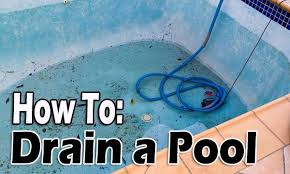 How To Drain A Pool In The Swim Blog Concrete Pool Pool Cover Pump Pool Cleaning