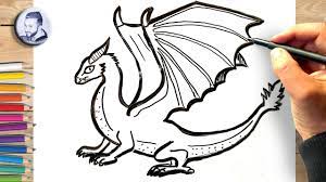 Comment dessiner un dragon facile - YouTube