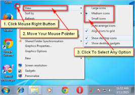 2 Easy Ways To Change Desktop Icons Size Windows 7