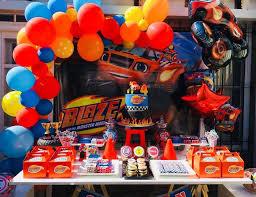 Blaze And The Monster Machines Birthday Blaze And The Moster Machines Catch My Party Hotwheels Birthday Party Blaze Birthday Party Blaze Birthday