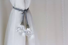Linen Curtain Tie-Back In White | Magiclinen