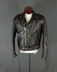 Vintage Wilson Leather Men S Black Leather Motorcycle Jacket Xl Flawe Leather Motorcycle Jacket Motorcycle Jacket