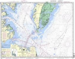 Noaa Nautical Chart 12221 Chesapeake Bay Entrance