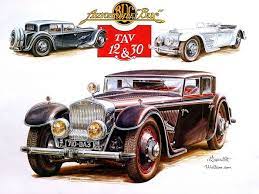 Vintage Cars And Racing Scene Automotive Art Of Vaclav Zapadlik Buc Classic Car Antique Cars Art Illustration Automotive Art Antique Cars Classic Cars