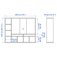 Meuble tv ikea blanc living sejour ikea. Lappland Meuble Tv Blanc 183x39x147 Cm Ikea