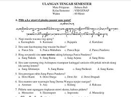 Kunci jawaban buku siswa tema 8 kelas 6 kunci jawaban tema 8 merupakan alternatif isian dari soal soal yang terdapat pada buku paket tematik siswa kelas 6 bumiku yang terdiri dari subtema 1 perbedaan waktu dan pengaruhnya soal uts bahasa jawa kelas 4 semester 2 kunci jawaban. Terkini Kunci Jawaban Lks Bahasa Bali Kelas 10 Semester 1