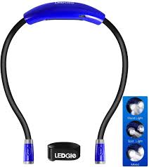 Boasting a compact design, the lamp is comfortable to. Ledgle Rechargeable Led Book Light Neck Reading Lamp Hands Free 4 Led Beads 3 Adjustable Brightness Usb Cable Included For Reading In Bed Or Reading In Car Blue Amazon Com