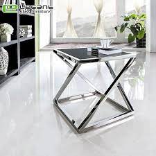 Shop side tables, coffee tables, console tables and plant stand tables at everyday low. China Strengthen The Metal Bracket Square Glass Side Table China Coffee Tables Tables