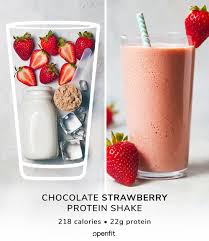 Try This Chocolate Strawberry Protein Shake Recipe Openfit Recipe In 2020 Strawberry Protein Shakes Chocolate Protein Shakes Protein Shake Recipes