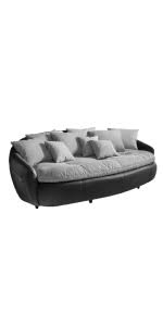 Big sofa preiswert big sofa aruba höffner conforama big sofa aruba. Mivano Megasofa Aruba Grosses Big Sofa Mit Kissen 238 X 80 X 140 Materialmix Schwarz Grau Amazon De Kuche Haushalt Wohnen