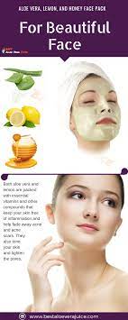 Aloe Vera Lemon And Honey Face Pack Both Aloe Vera And Lemon Are Packed With Essential Vitamins And Ot Aloe Vera Skin Care Aloe Vera Aloe Vera For Skin