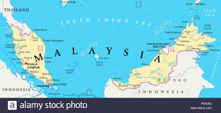 Kuala lumpur map — satellite images of kuala lumpur. Map Malaysia Stockfotos Und Bilder Kaufen Alamy