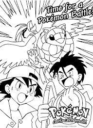 pokemon battle color page coloring pages cartoon imprimez simplement les labyrinthes