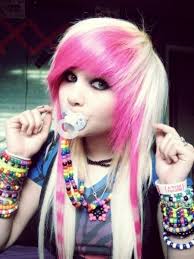 Pink And Blonde Scene Hair Ddd Scene Hair Blonde Scene Hair Emo Scene Hair