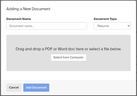 to upload a new document  handshake