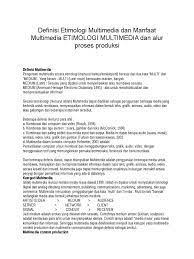 We did not find results for: Definisi Etimologi Multimedia Dan Manfaat Multimedia Etimologi Multimedia Dan Alur Proses Produksi