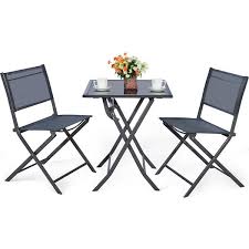 An outdoor folding table is one of the most practical purchases you can make. Folding Table And Chairs For Garden Off 71