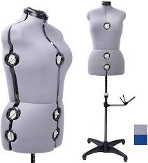 How tall is a stand by ez mannequin? Gex 13 Dials Adjustable Dress Form Sewing Display Female Mannequin Torso Stand Middle Gray Walmart Com Walmart Com