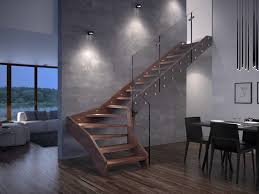 Handrails complement decor and styles while adding safety to stairs. Contemporary Open Wooden Frame Staircases With Glass Railing By Rintal Visio