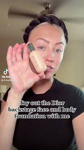 Trying out the @Dior backstage face & body foundation!  #diorbackstagefoundation #makeuptryon #beautytok #makeuptok #grwm #