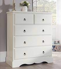 Romance 2 Over 3 Chest Of Drawers Large Antique White Chest Of Drawers Fully Assembled Bedroom Chest Of Drawers Large Chest Of Drawers White Chest Of Drawers