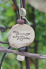 Windspiel Aus Stein Und Keramik Fur Den Garten Gardening Decoration Made By Topfereien Im Landgarten Via Dawanda Com Windspiele Keramik Topferarbeiten