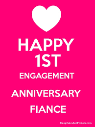 Happy 1st wedding anniversary to a beautiful couple. Whatsapp Engagement Anniversary Status For Wife