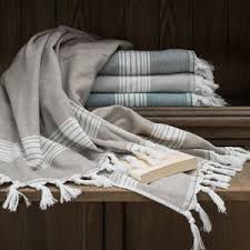 Fouta Eponge Double Face Coton 3 Couleurs Chevron Harmony Serviette De Toilette Decoration Bord De Mer Et Boutique De Decoration