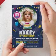 Easy to customize by adding photo and text. Birthday Invitation Card Design Free Psd Psd Zone