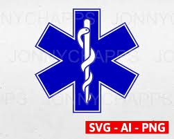 Star Of Life Emergency Paramedic Ems Snake On Pole Medical Etsy Paramedic Life Logo Medical Logo