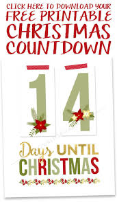 Printable Christmas Countdown Christmas Countdown Printable Christmas Printables Free Christmas Printables