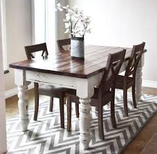 Diy Farmhouse Kitchen Table Staining Furniture Farmhouse Kitchen Tables Home