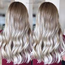 Sandy Ash Blonde With A Shadow For This Color I Did A Partial Faded Foil Leaving Her Natural Warm Bas Sandy Blonde Hair Ash Blonde Ombre Sandy Hair