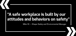 They were willing to work all the time; Corporate Responsibility Shape Corp