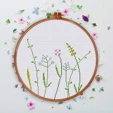 Check out this truly striking wildflower cross stitch pattern. Wildflower 1 Ritacuna