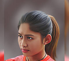 Zahra Muzdalifah Smudge Art Painting