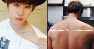 Suga and v thought jin's shoulders should have been taller than . Koreaboo On Twitter Bts Jin S Exact Shoulder Measurements Revealed Read More Https T Co Llo060rfbt