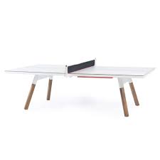 Use wood glue, wood screws, and clamps to attach the frame to the bottom surface of the table top. Outdoor Ping Pong Table You And Me Standard Size Ajar