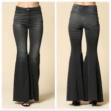 Blank Paige Jeans New Super Flare Black Denim Bell Bottom Jeans Poshmark