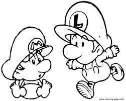 Collection of luigi coloring pages you can download for free. Baby Mario And Luigi S6611 Coloring Pages Printable